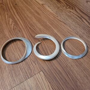 SOLD LOCALLY shell slice Mother of Pearl bangles MOP beach Tiki  bracelet